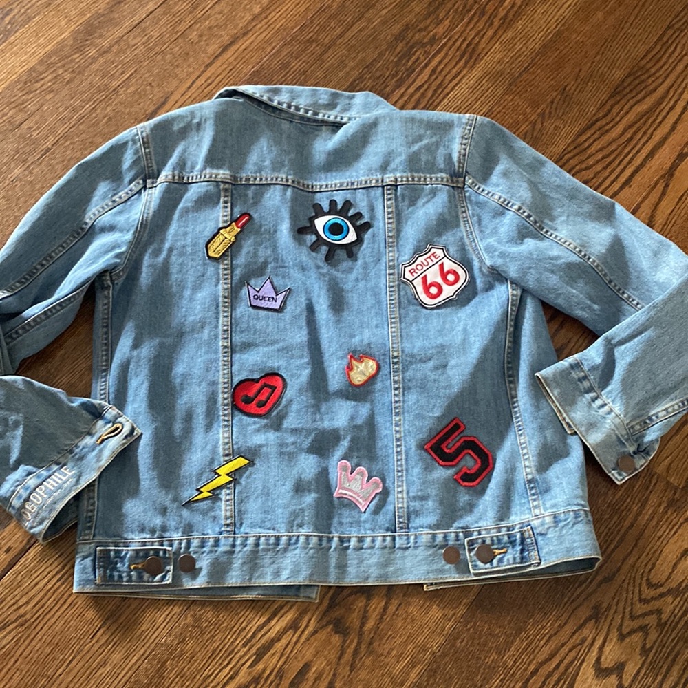 Logophile Denim Patch Jacket - image 1